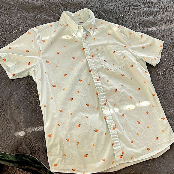 Mens peach button up - Picture 1 of 8